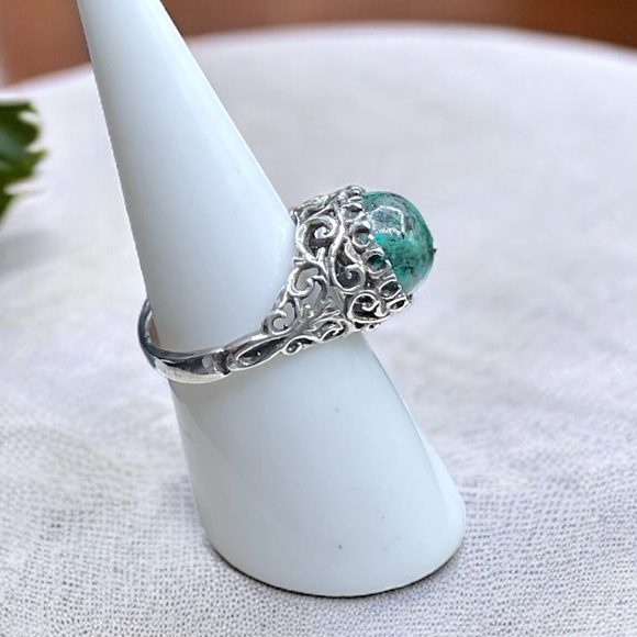 🌺Vintage Sterling & Eliat Ring - Picture 10 of 11